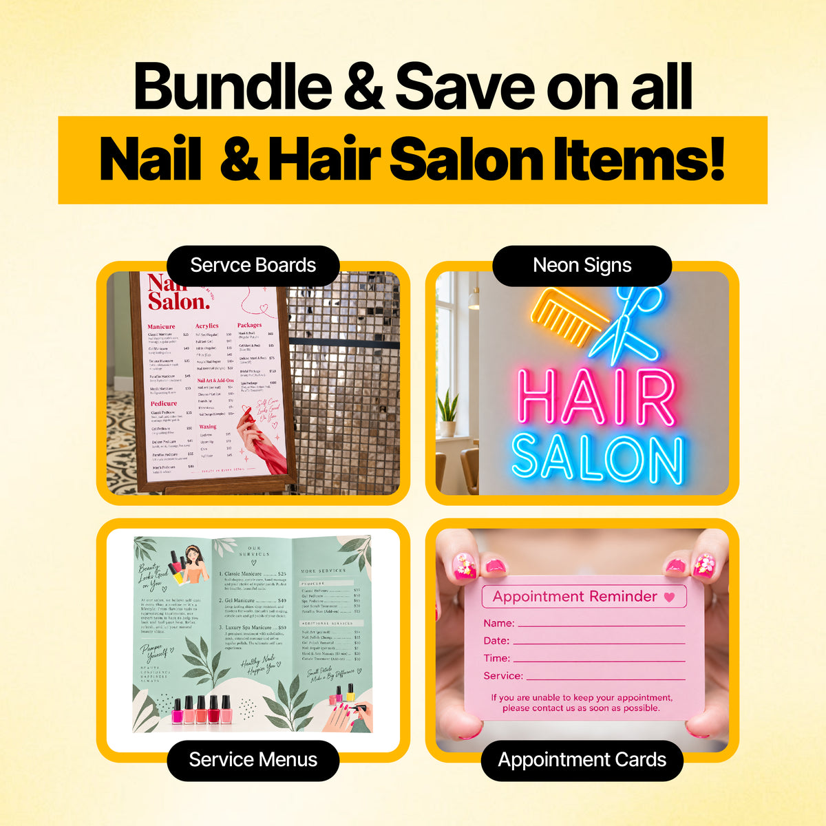 Nail & Hair Salons Marketing Bundle