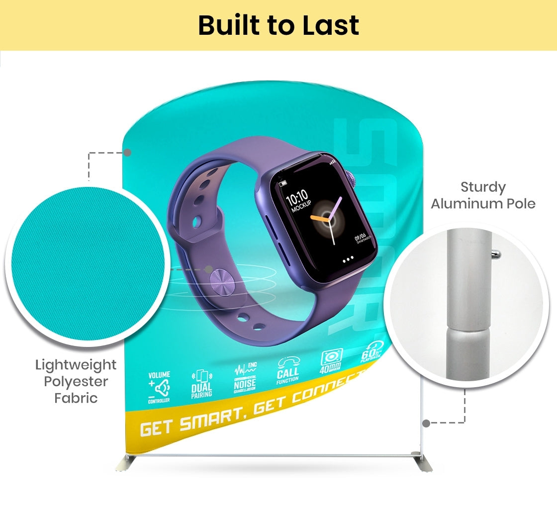 10 Ft Trade Show Booth - Modular Display with Backwall, Counter & LED Package