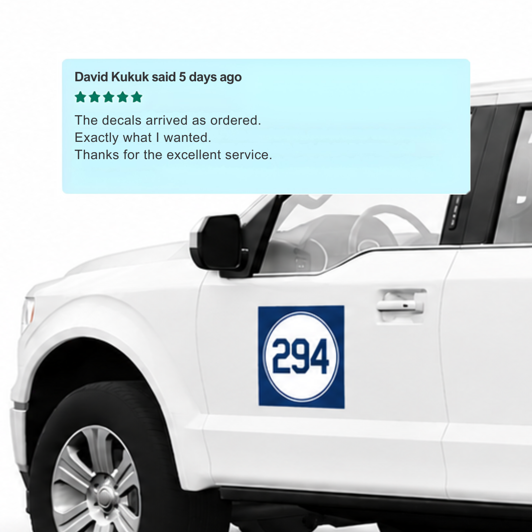 Large Truck/Van Car Decals