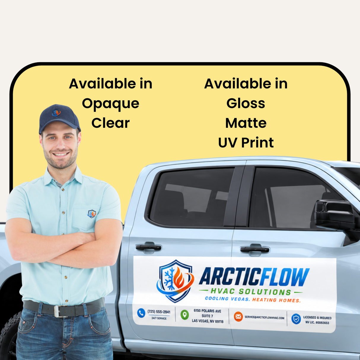 Large Truck/Van Car Decals