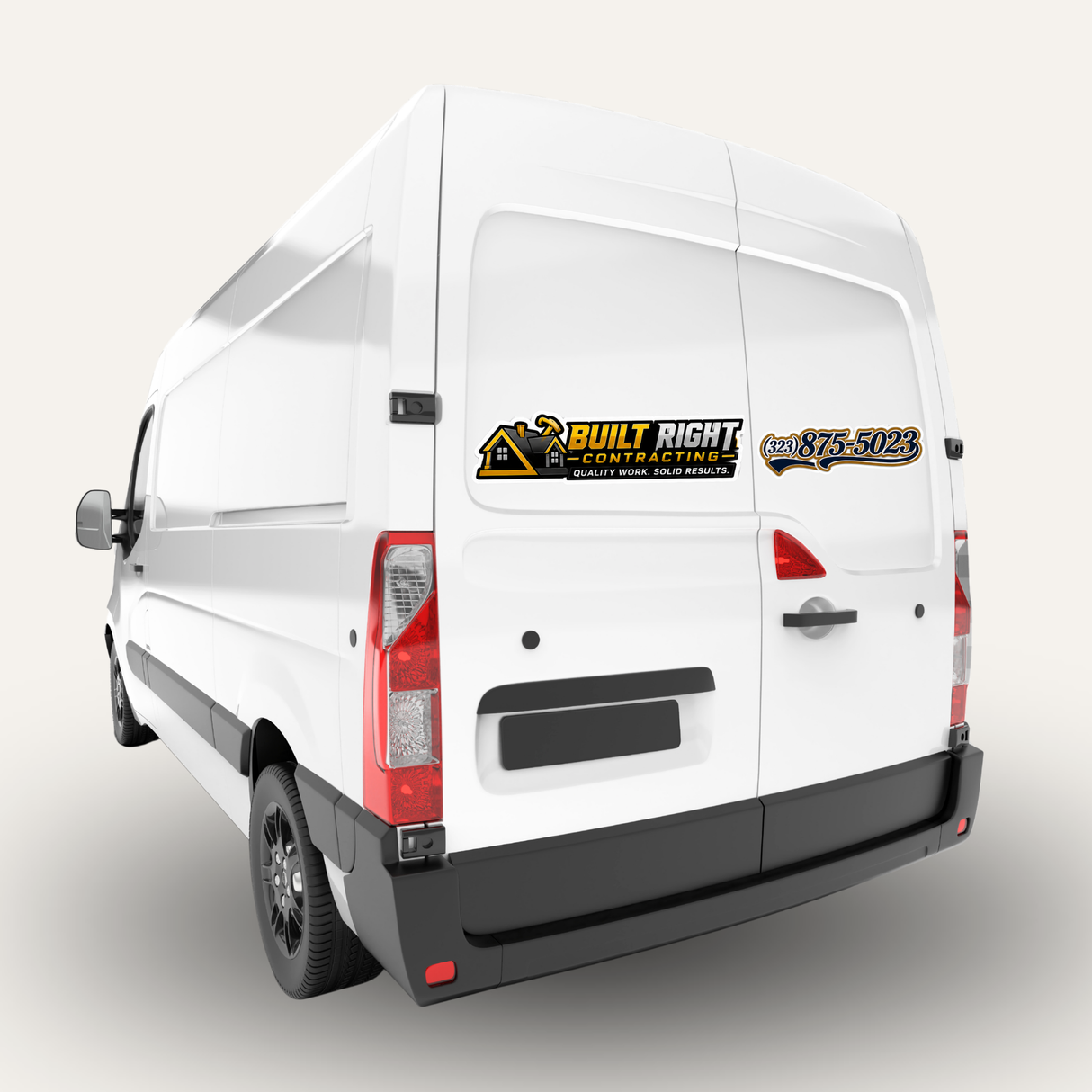 🎁 Tailgate Car Decals - Logo & Phone Number (100% off)