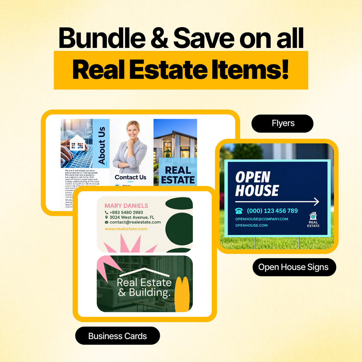 Custom Real Estate Agents Marketing Bundle