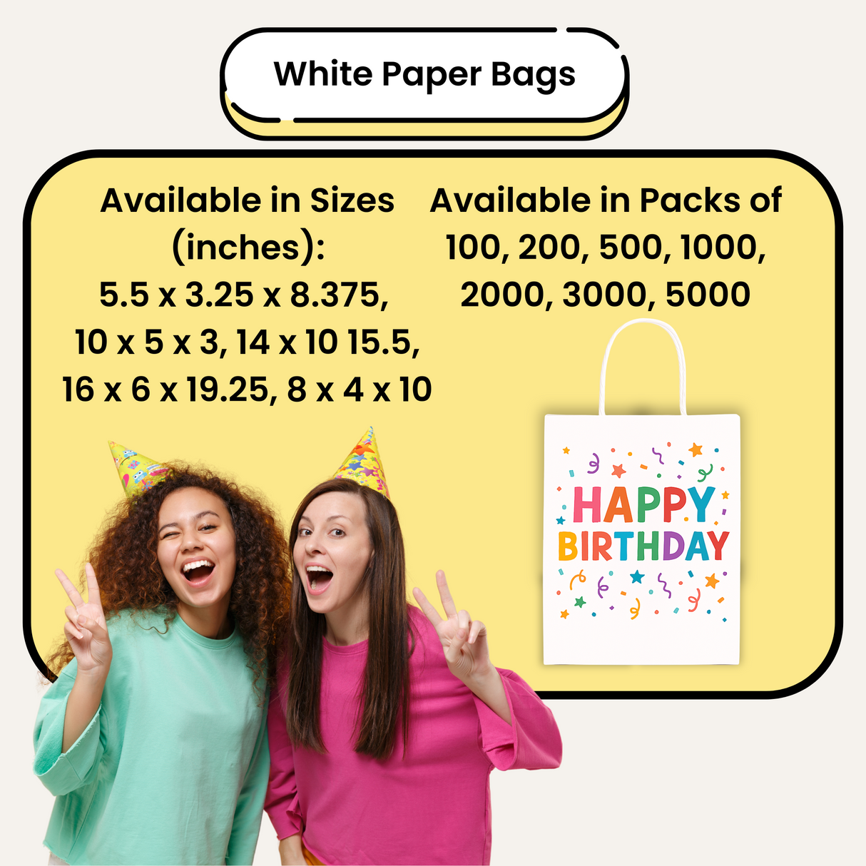 White Paper Bags