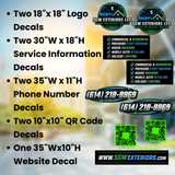Premium Truck Decal Bundle ($1,500-$3,500+ Savings Wrap-Alternative)