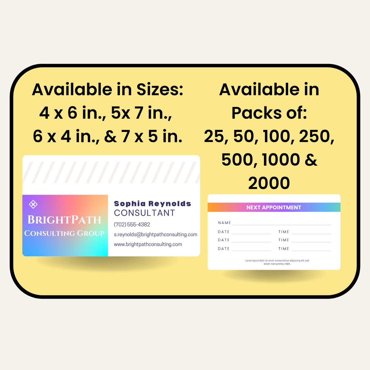 Appointment Cards