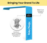 10ft Inline Trade Show Booth – Portable Backwall Display with LED Lights & Counter
