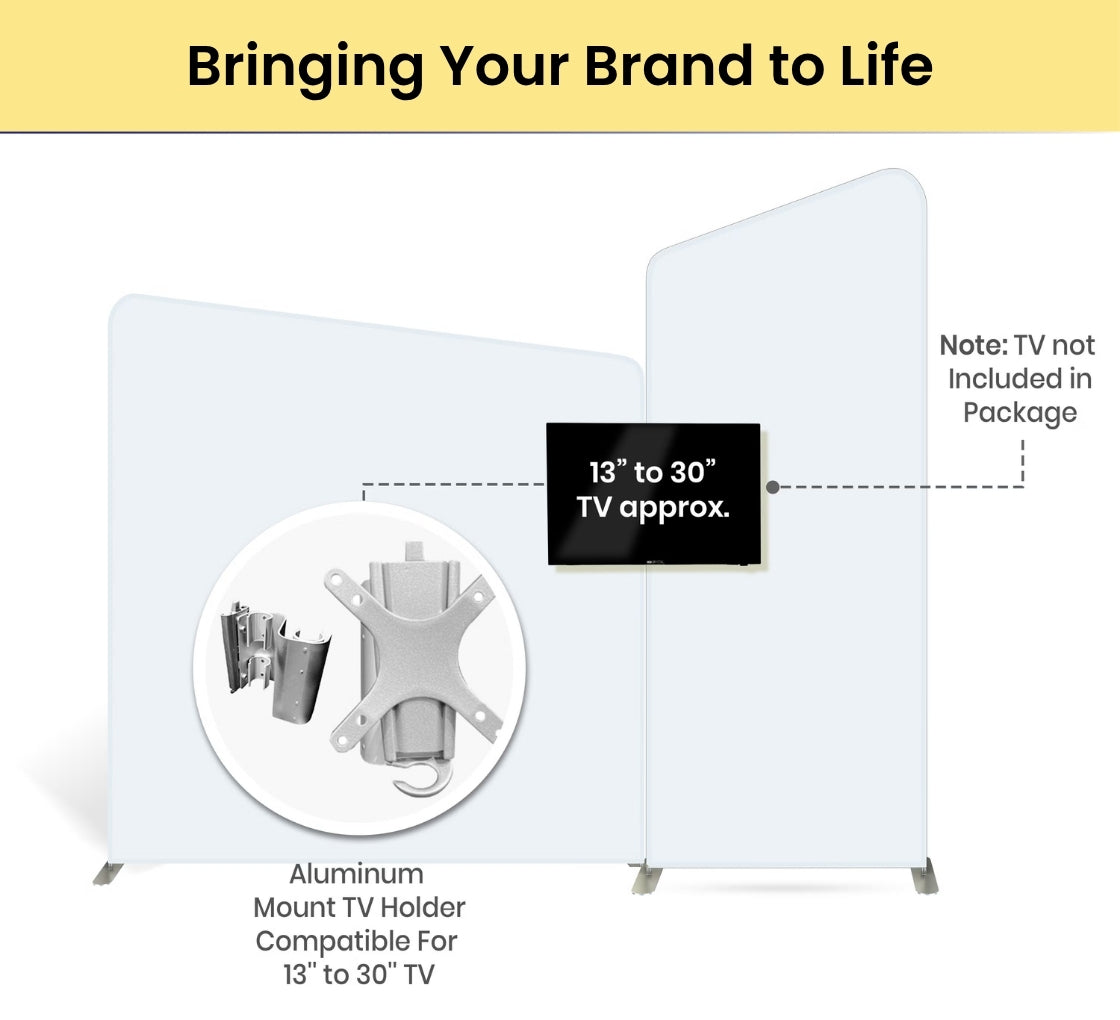 20ft Inline Trade Show Booth - Complete Modular Display Package