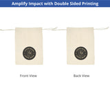 Canvas Drawstring Bags - Printed