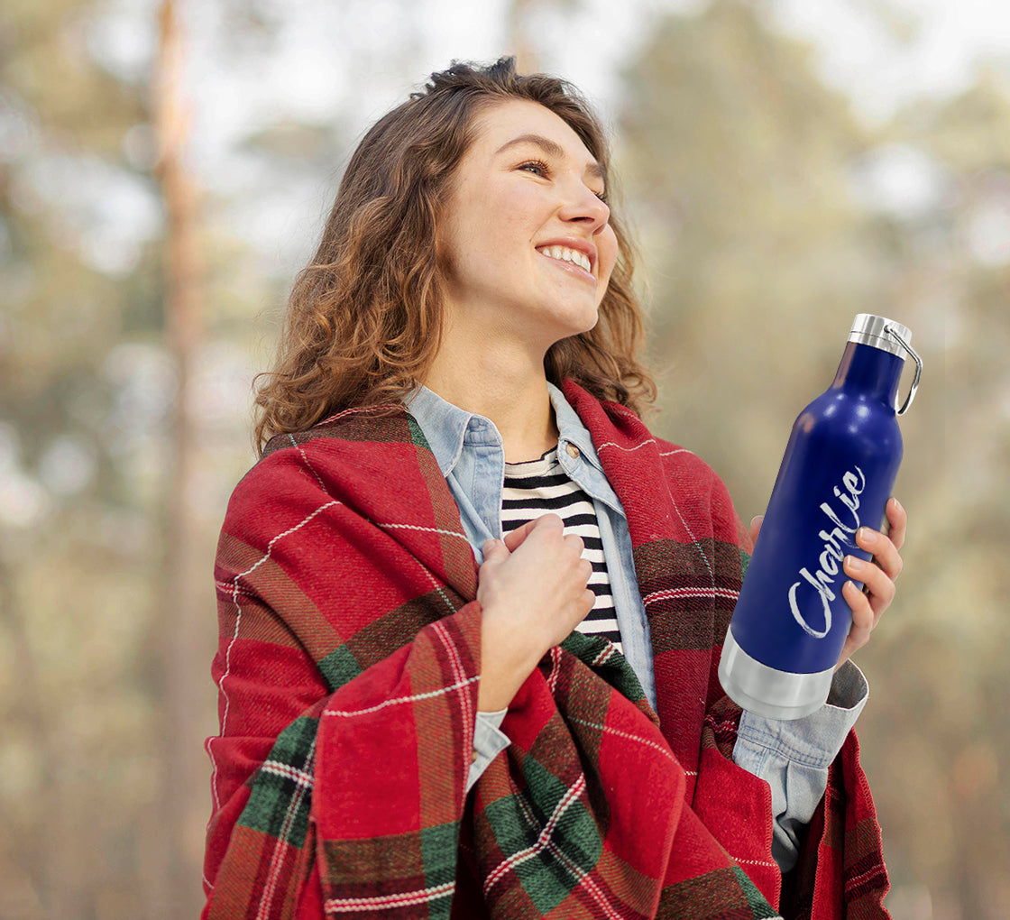 Personalized Stainless Steel Sports Bottle - Hot & Cold Camper